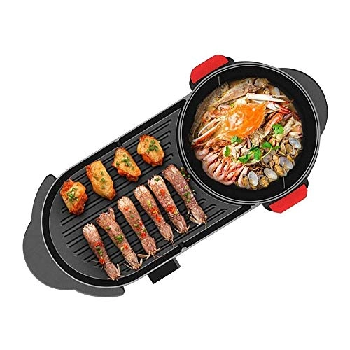 Electric Griddle - 2-in-1 Smokeless Nonstick