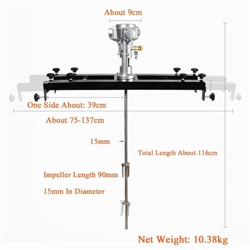 Pneumatic Mixer - 1000L 3/4HP
