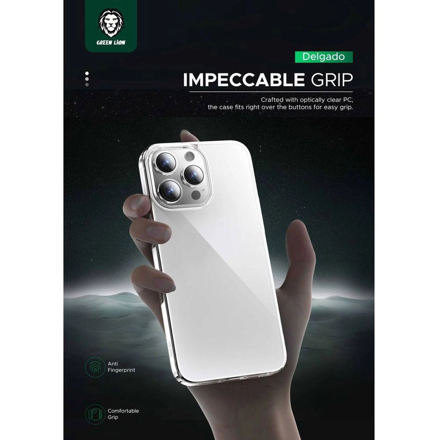 Delgado Clear Case for iPhone 15 Pro Max