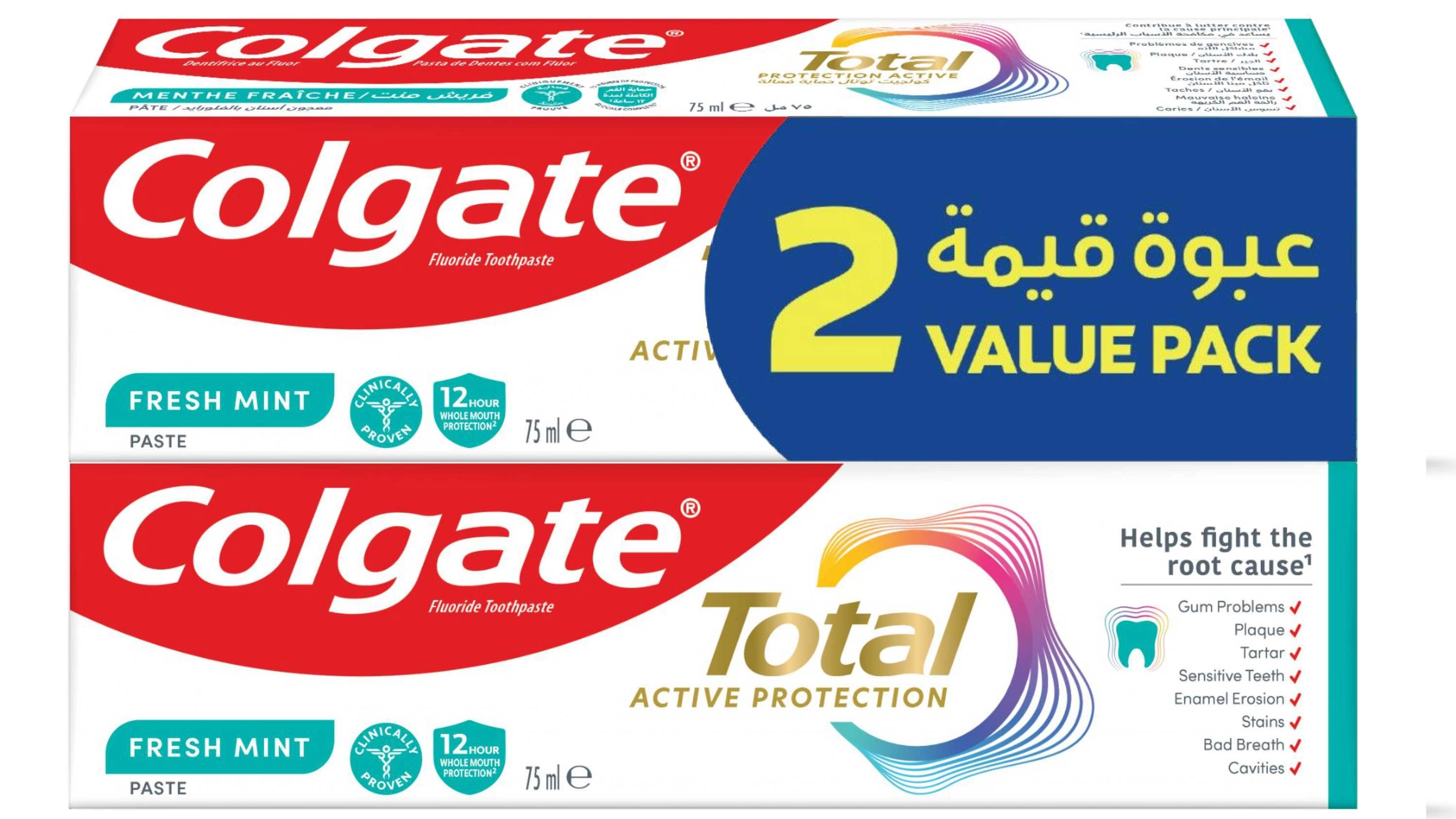 Total Fresh Mint Toothpaste 2 x 75 ml