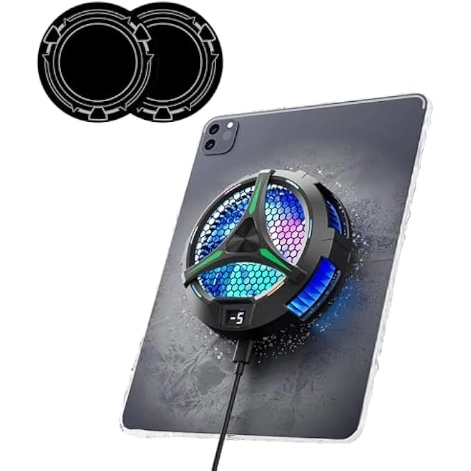 rayihni IPAD COOLER - Temperature Display + MAGNETIC SUCTION SHEET - 3 PCS