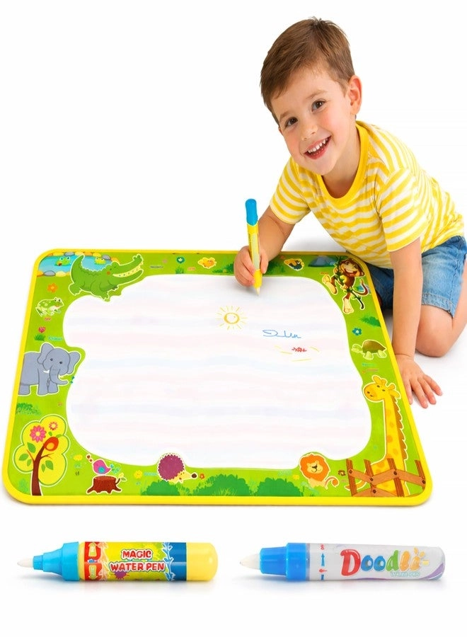 Toyshine Reusable Water Drawing Mat - 2 Magic Water Pens