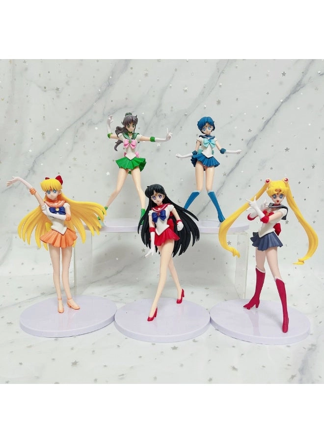 Sailor Moon + Sailor Mercury + Sailor Mars + Sailor Jupiter + Sailor Venus - Sailor Moon - 5 pcs