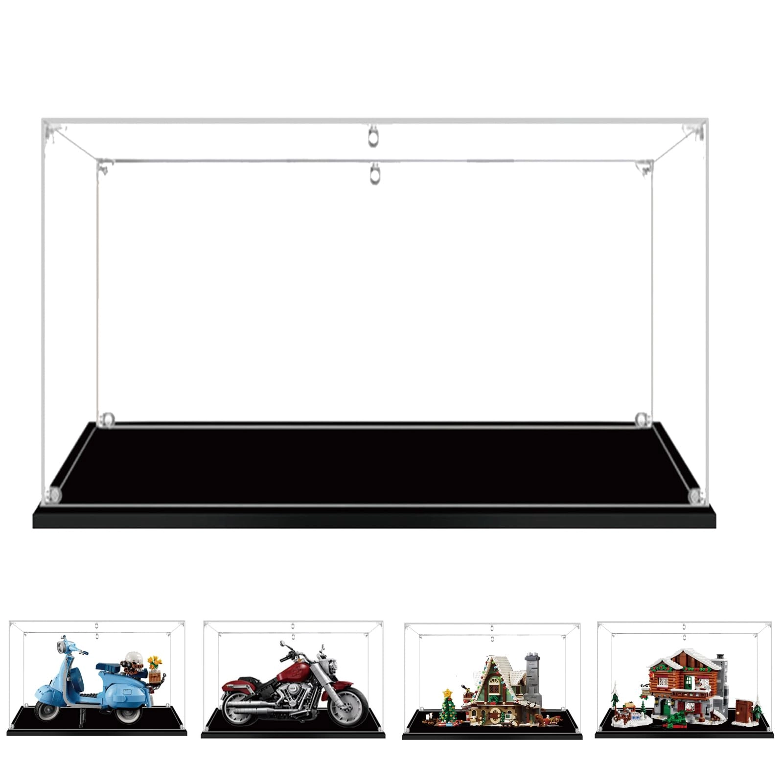 BOOVAX Clear Acrylic Display Case - 1 piece Lego 10269/10298
