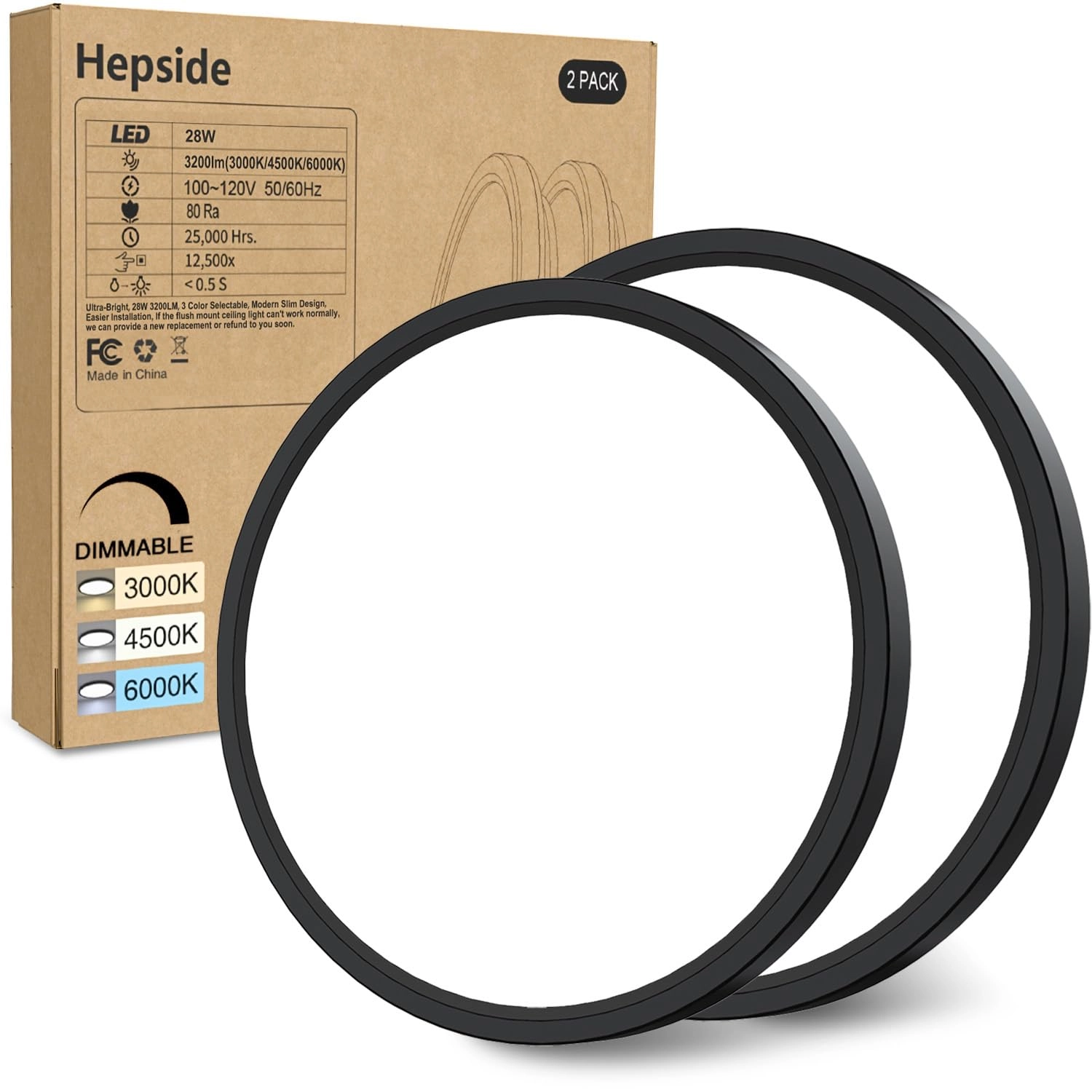 CL02A-2 - 3000K 4500K 6000K Dimmable