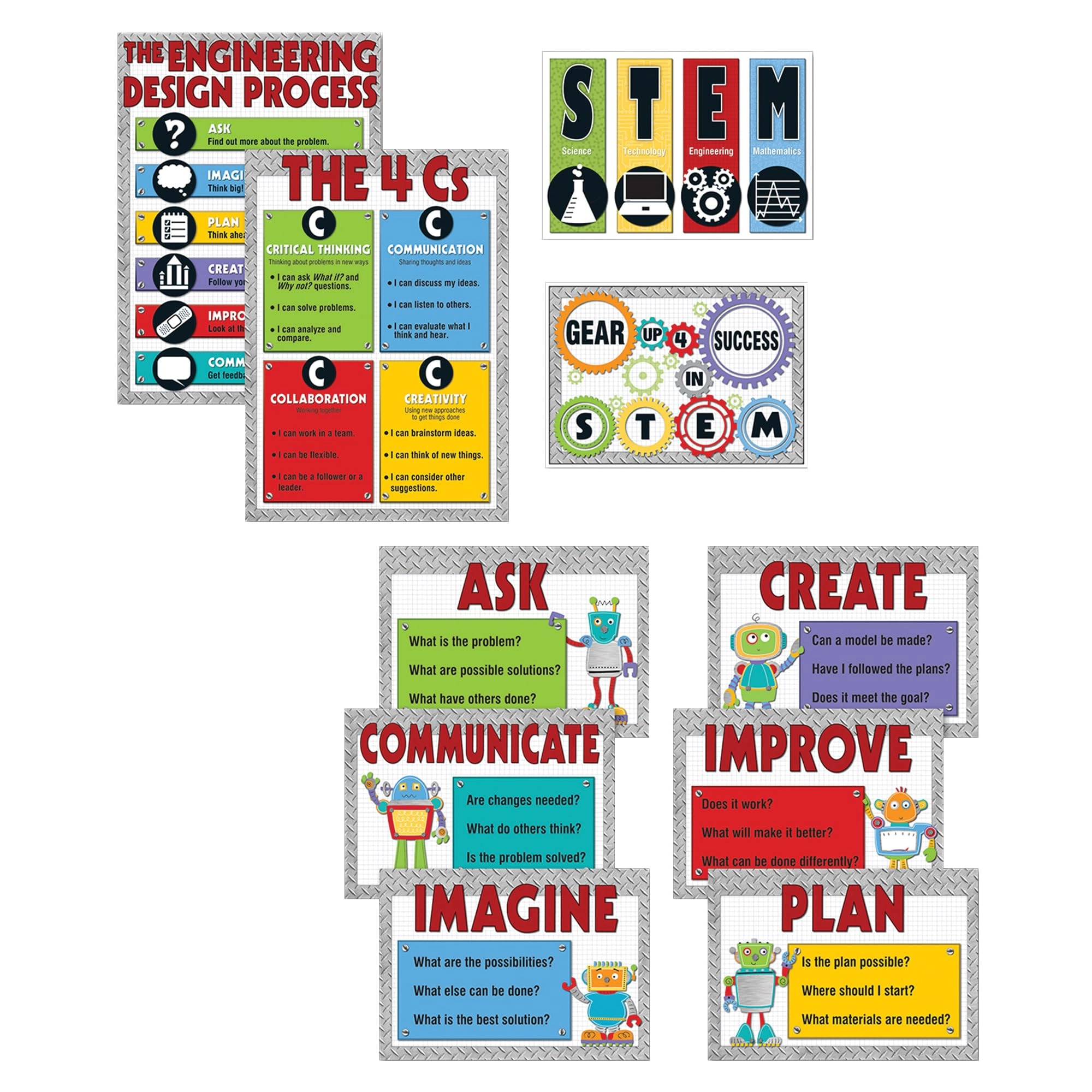 Carson Dellosa Education STEM Bulletin Board Set Engineering - 10 pieces