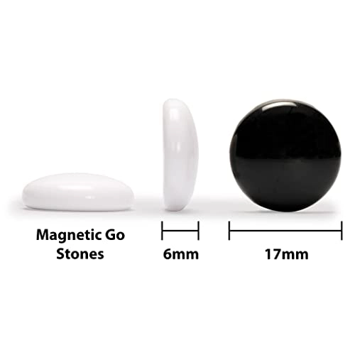 Go Game Set - Magnetic Single Convex Stones