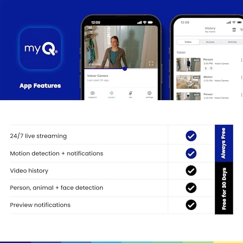 myQ Indoor Plug-in Security Camera Gen 2