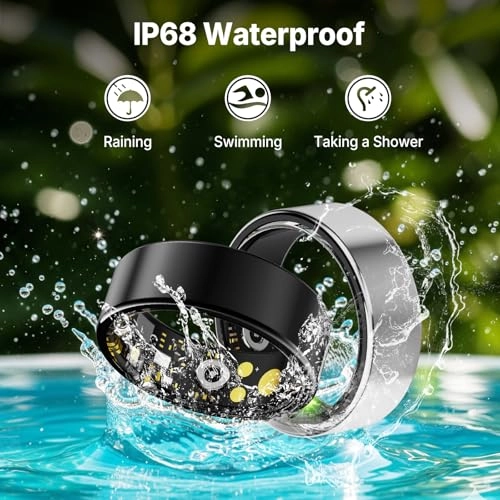 Smart Ring - 9# Gold Heart Rate Blood Oxygen