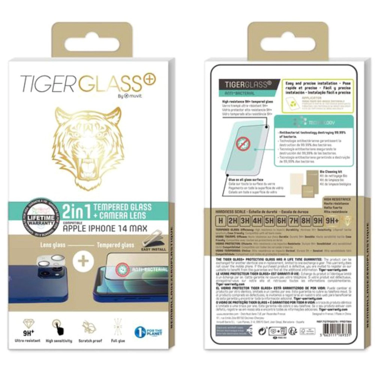 Clear Screen Protector + Camera Lens Protector for Apple iPhone 14 Plus