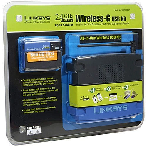 Linksys WKUSB54-BP - 54 Mbps 802.11g