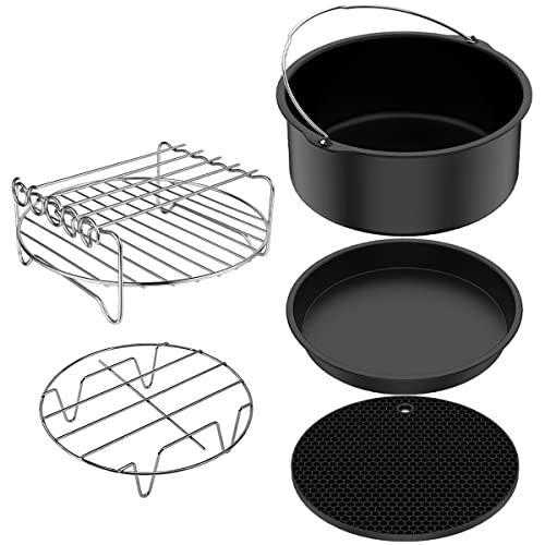 Air Fryer Accessories - Stainless steel silicone 6PCS