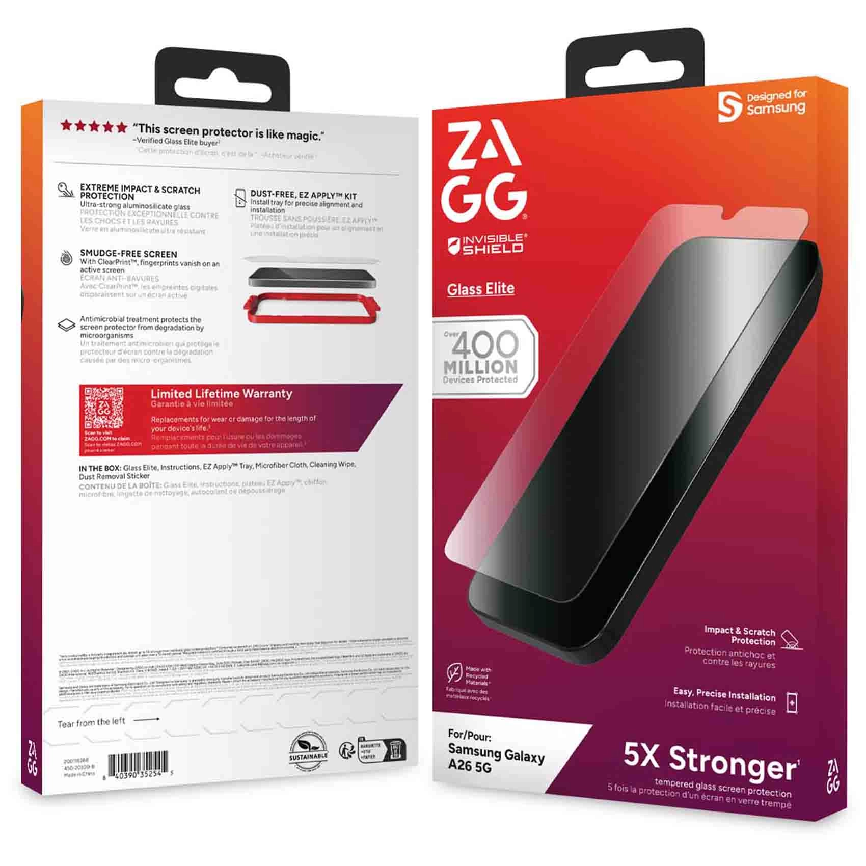 Clear Aluminosilicate Glass Screen Protector for Samsung A26 5G