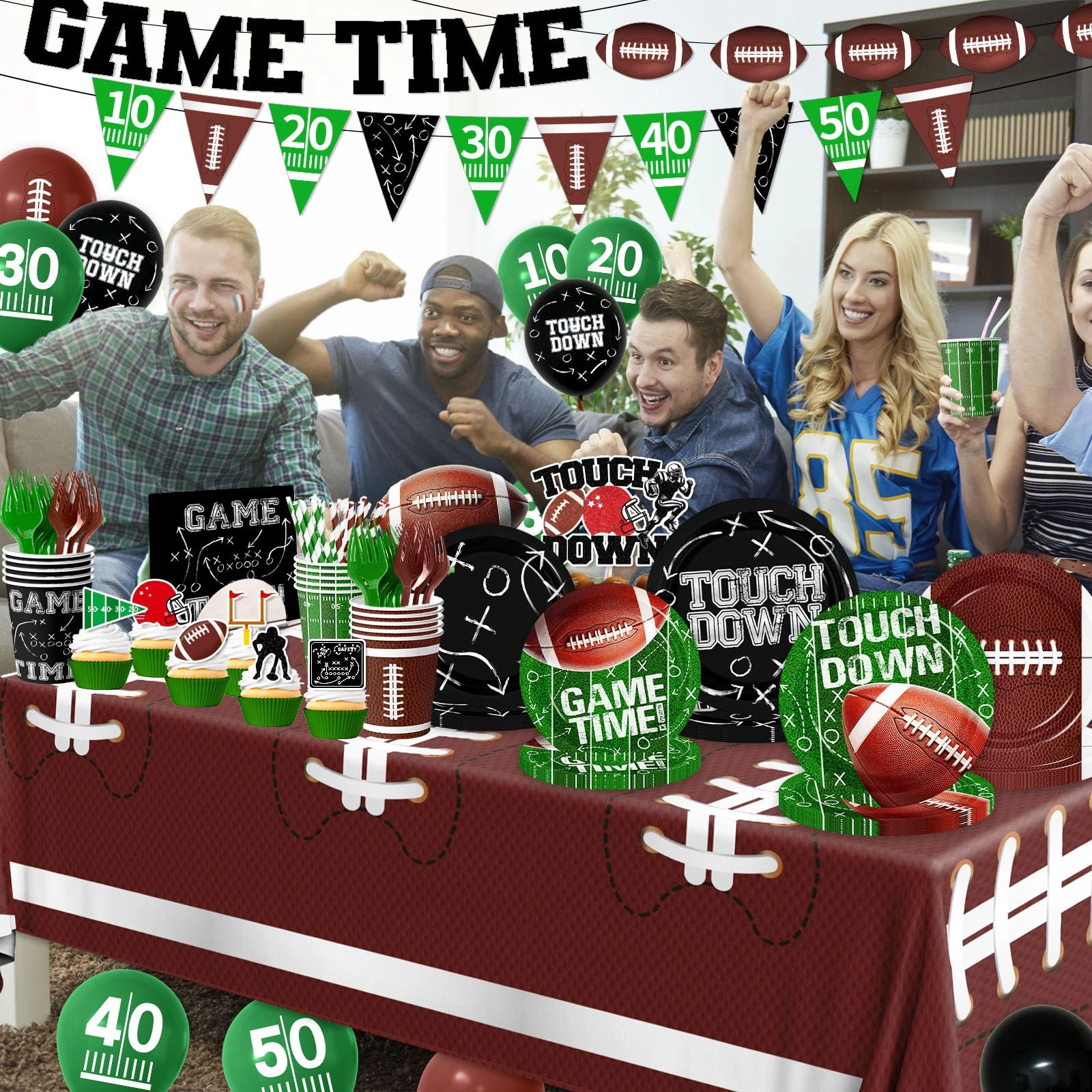 Football Birthday Party Decorations - 191Pcs Birthday