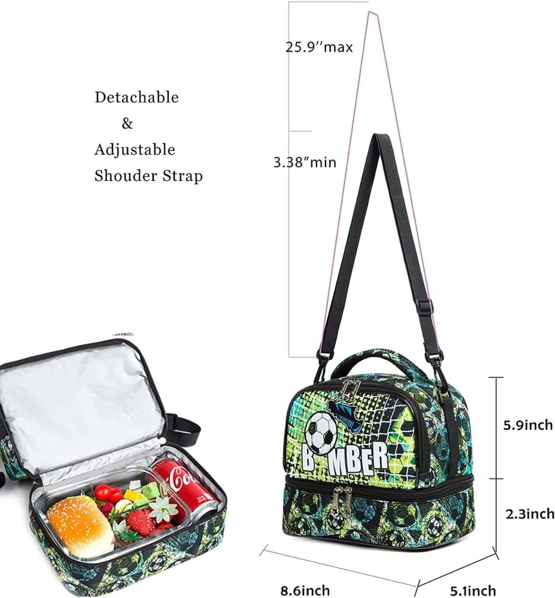 Bento Lunch Bag - Unicorn Pink 7L