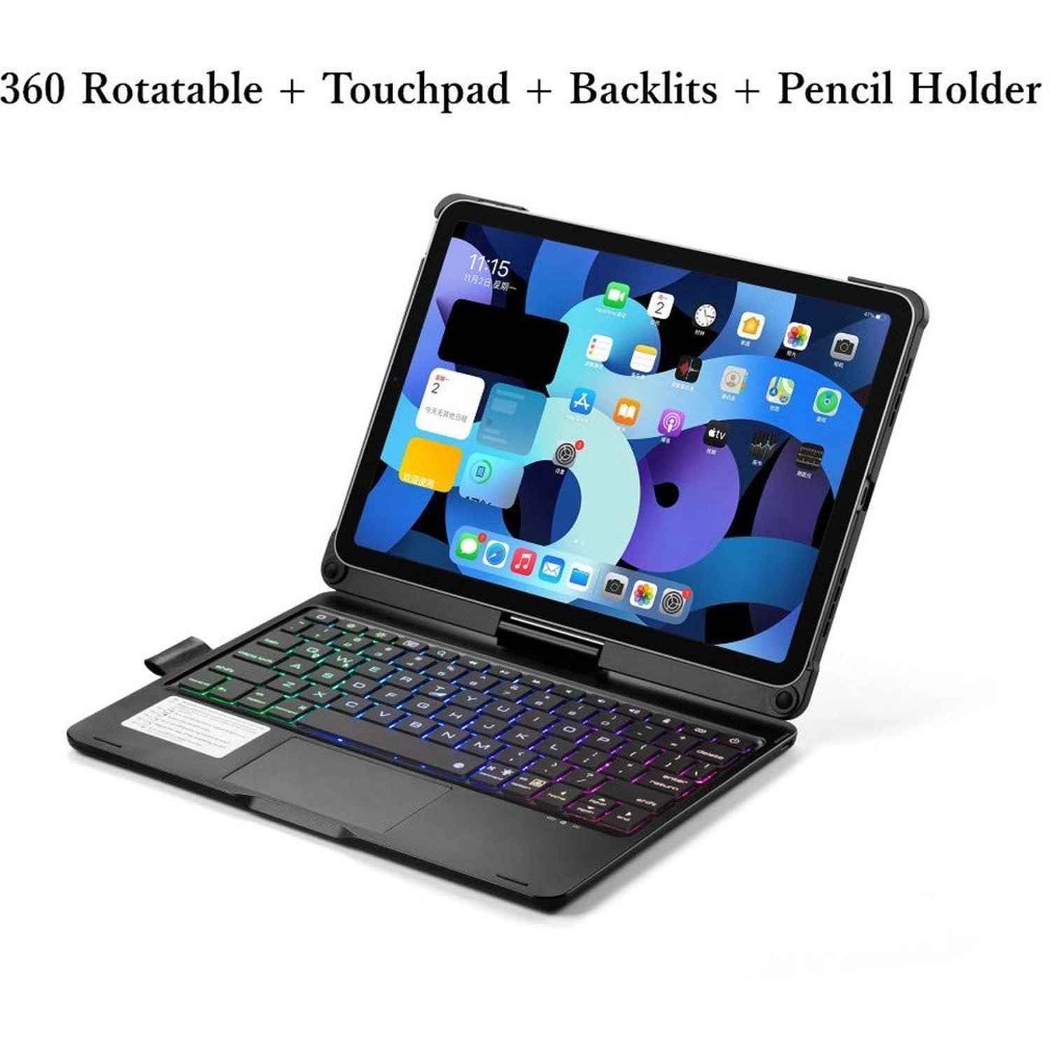 Keyboard Case with Screen Protector for iPad 10.9-inch (10th Gen)