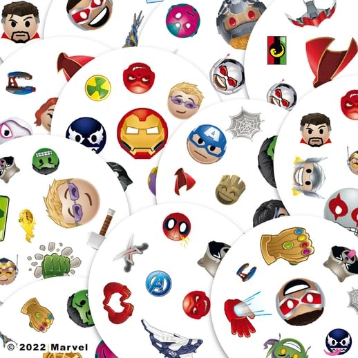 Dobble: Marvel Emoji - Card Game (Spanish and Portuguese)