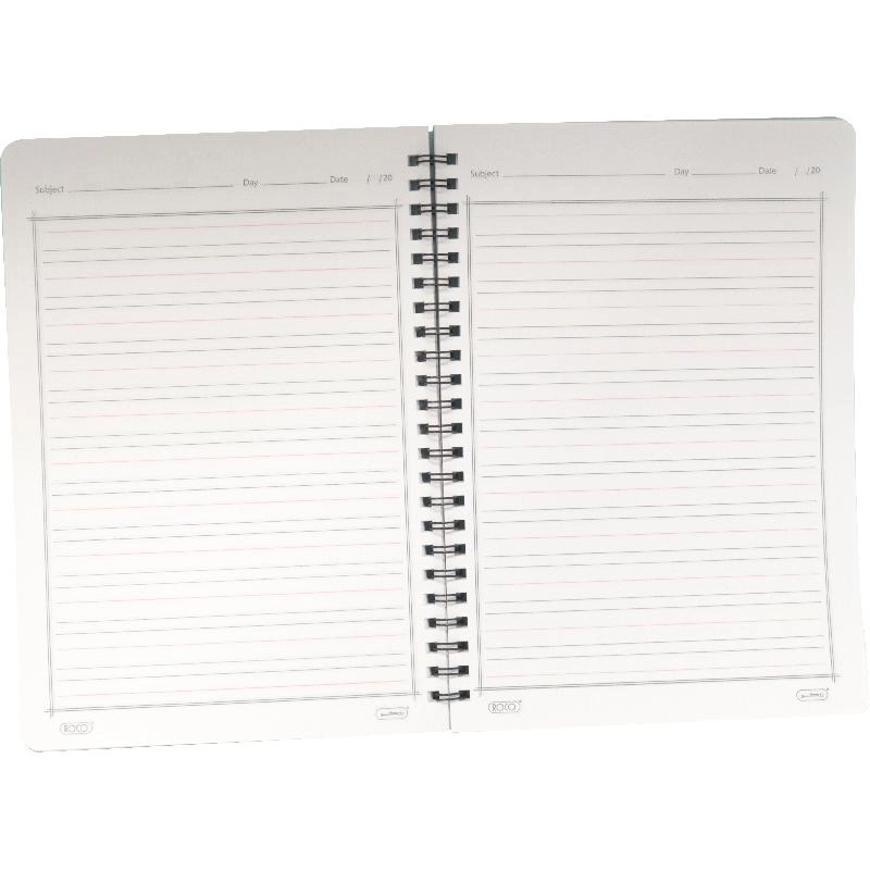 Notebook 19 X 26 cm Spiral - Grid 100 Sheets