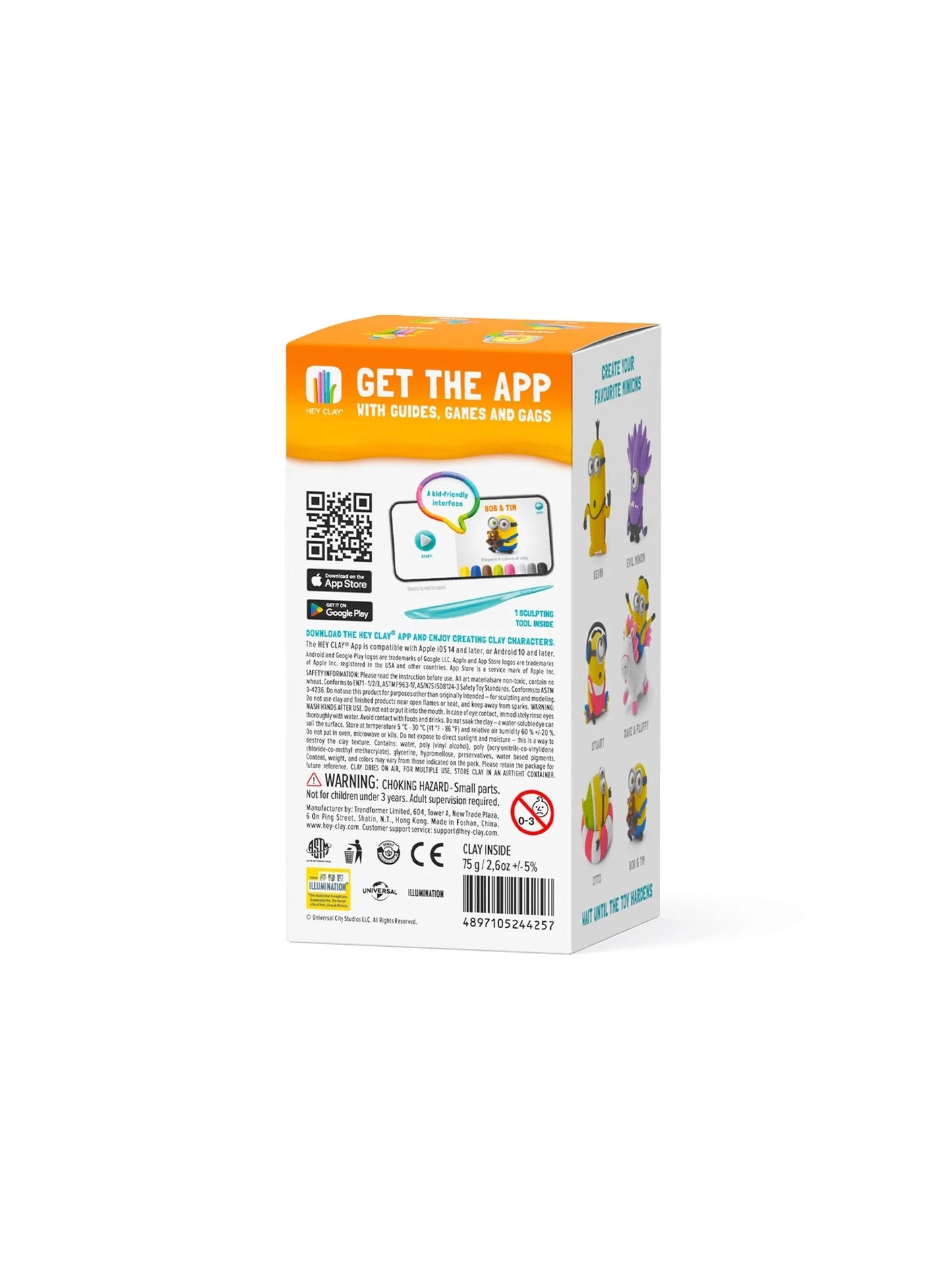 Minions Bob & Tim Colourful modelling air-dry clay - 3+ years