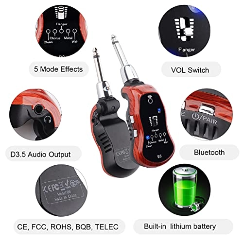 B6 - Guitar Headphone Amp Bluetooth Rechargeable