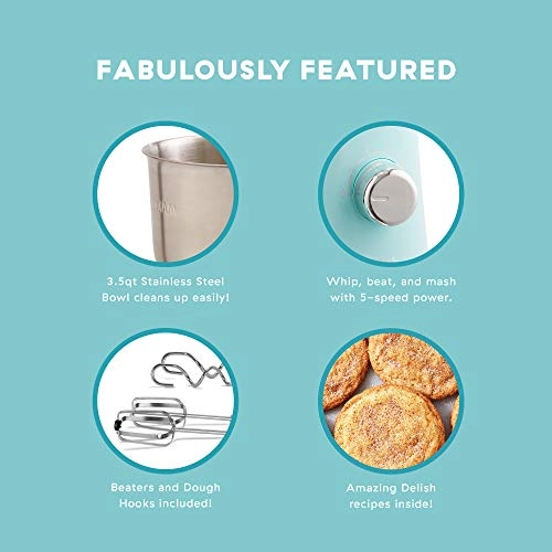 Delish Compact Stand Mixer - 3.5 Liters 350 watts