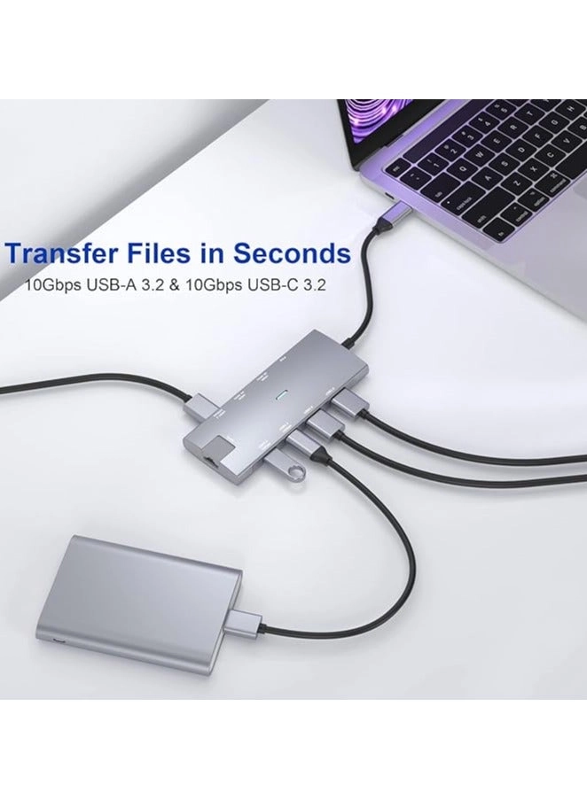 USB C Hub - MacBook Pro/Air iPad Pro M2 M1,XPS,Chromebook