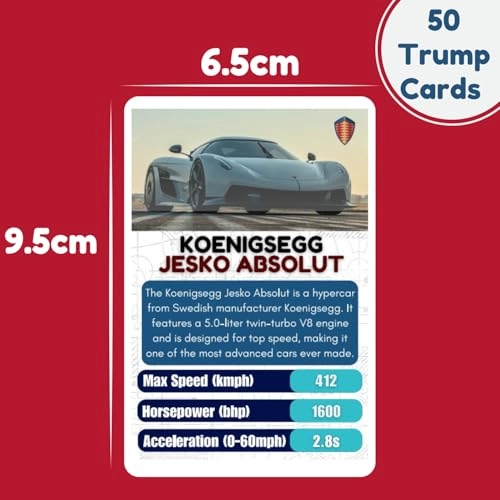 Cars Trump Cards - 6+ 50 pieces