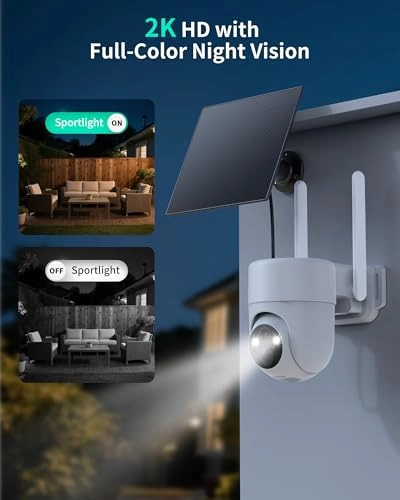 4G LTE cellular security camera 2K