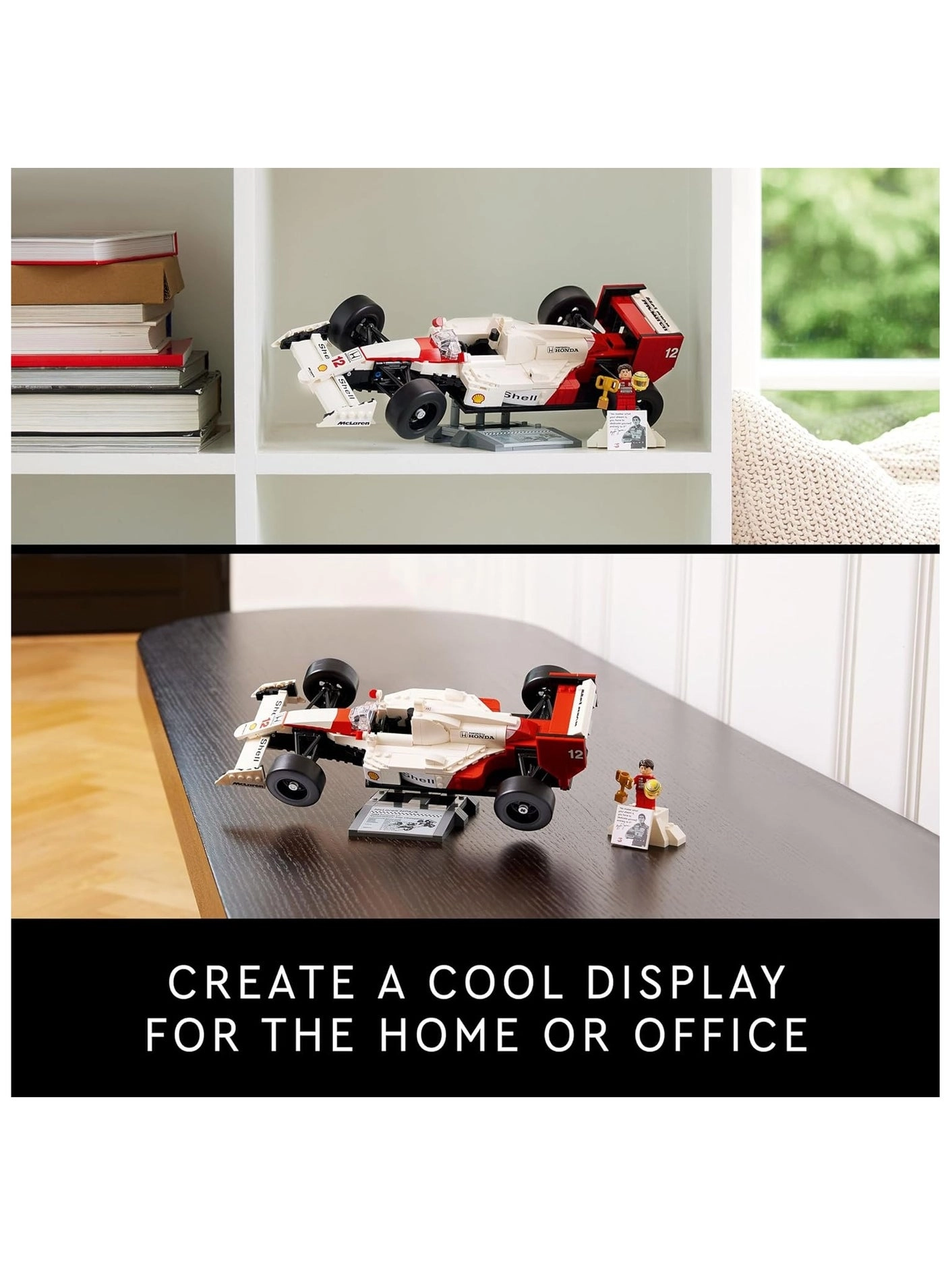 Icons McLaren Model Car MP4/4 & Ayrton Senna (10330)