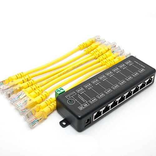 8 PORT POE INJECTOR - 12~48V DC 10/100/1000M