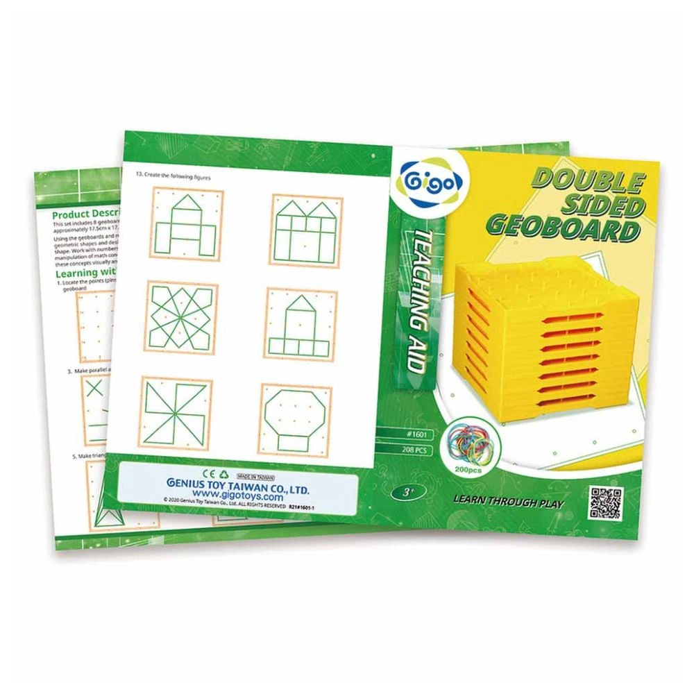 Double Sided Geo Board - Suitable for 3 years and above
