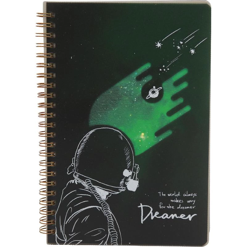 Notebook 19 X 26 cm Spiral - Grid 100 Sheets