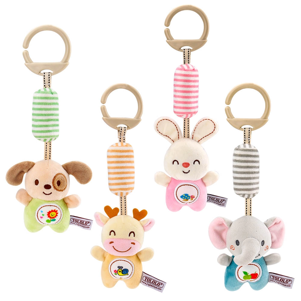 Baby Stroller Plush Hanging Mobile Rattle Toy - Suitable for 3 months and above