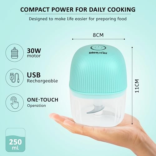 Mini Electric Chopper - 250ml USB Type-C