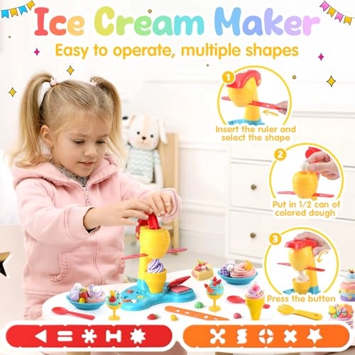 2 in 1 Color Dough Kitchen Creations Set - 3+ years 35 pcs