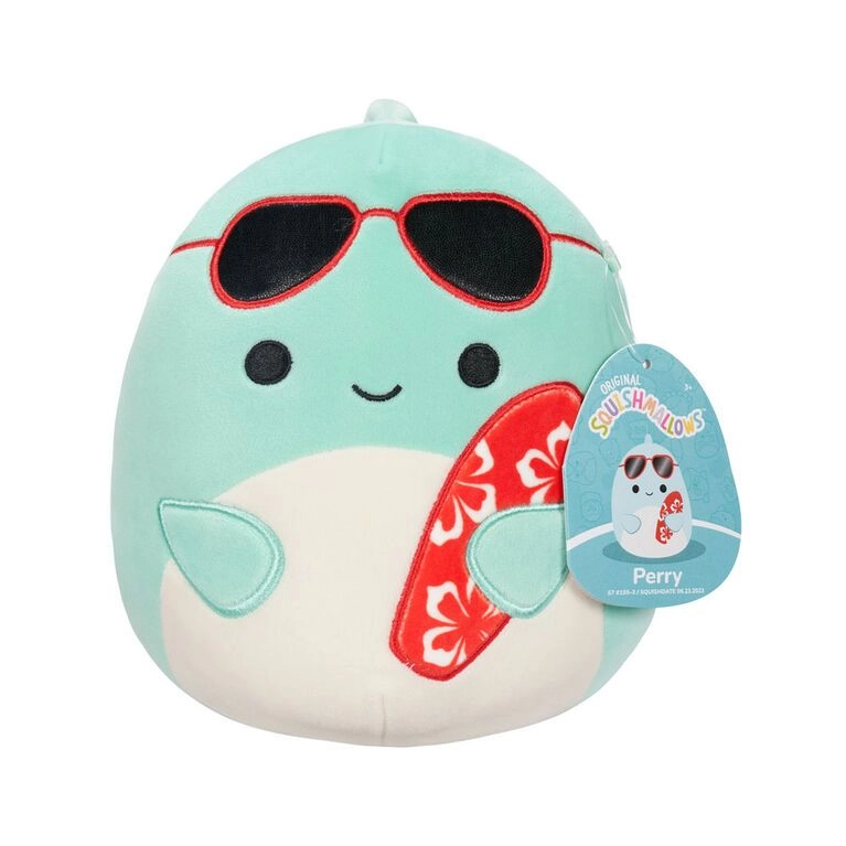 Squishmallows Perry - 7.5" Sunglasses Surfboard