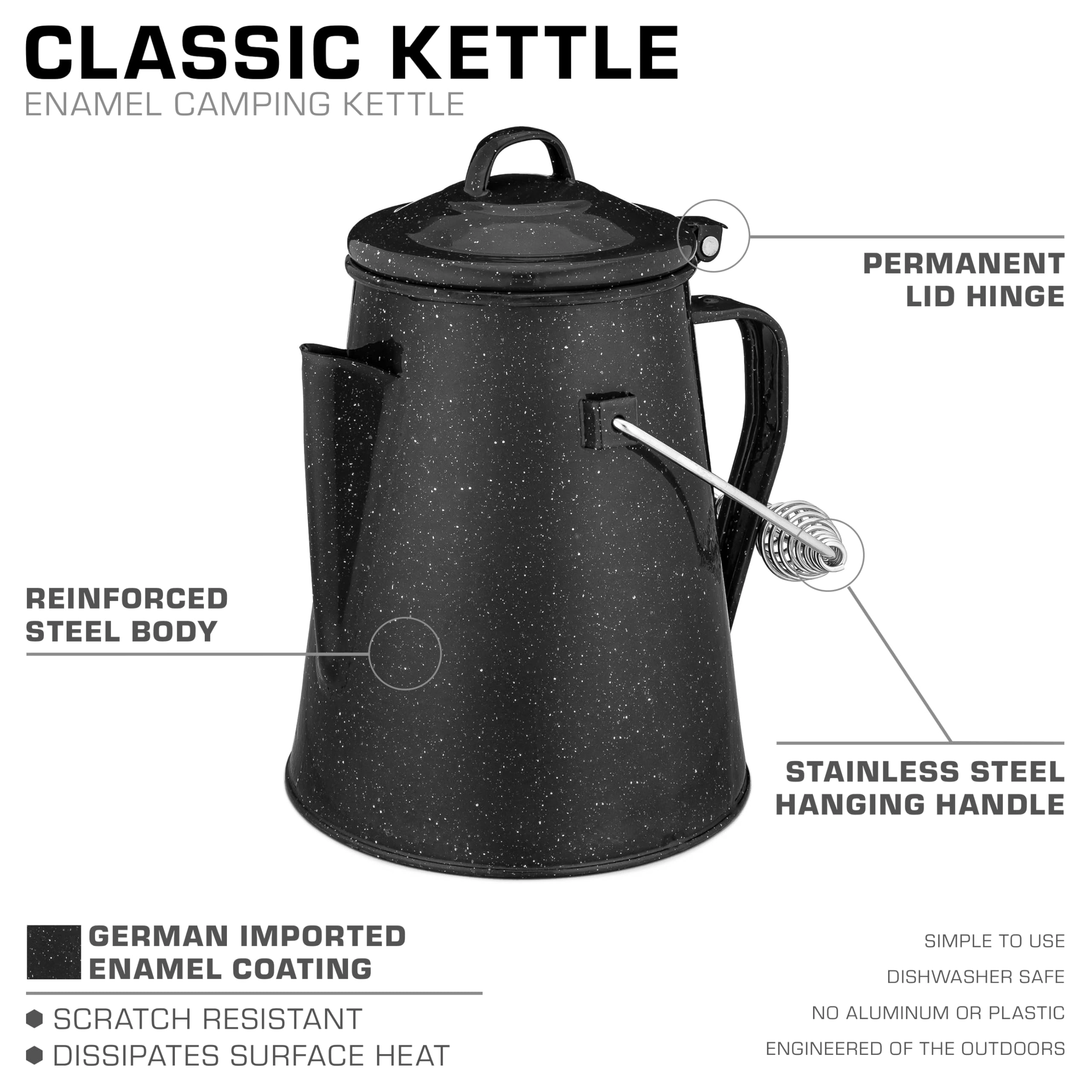 Classic Camping Kettle - 12.0 Count 12 Cups