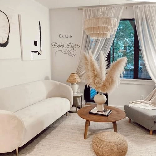 Bohemia Tassel Pendant Light - 23 Inches Wide Creamy White