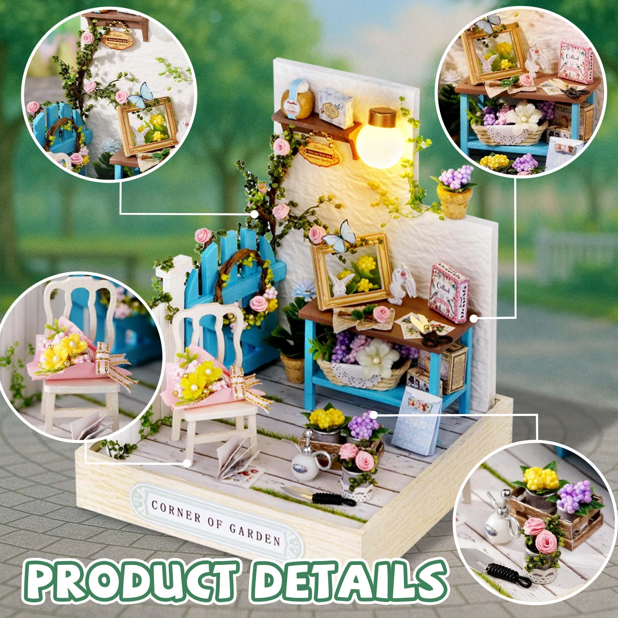 DIY Miniature House Kit - Vintage Coffee Shop