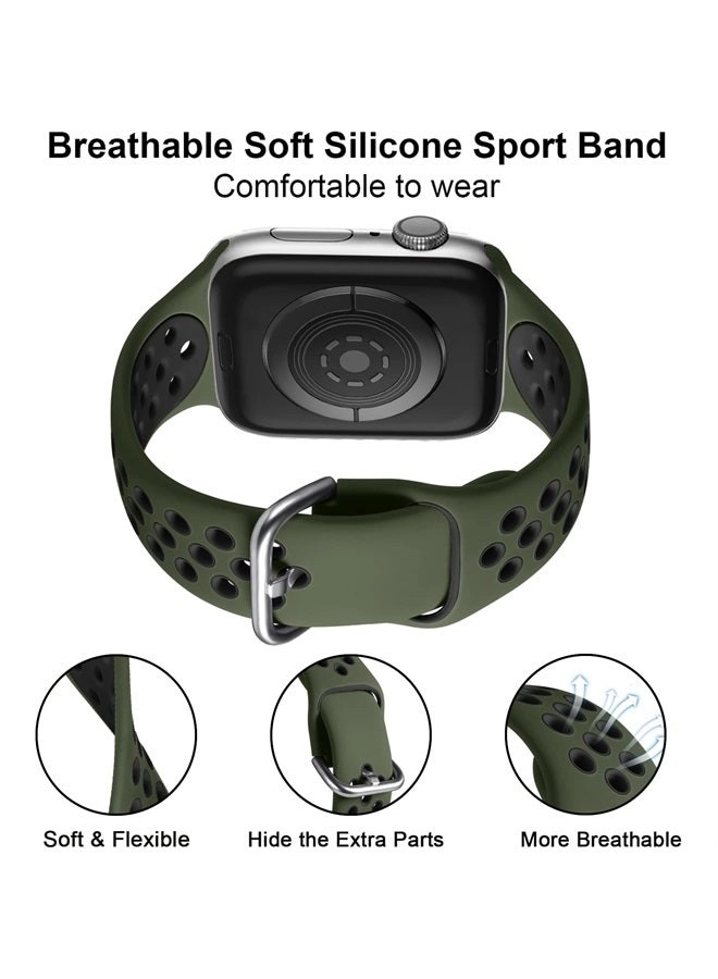 3 Pack Breathable Watch Band for Apple Watch - 38mm/40mm/41mm/42mm/44mm/45mm/49mm