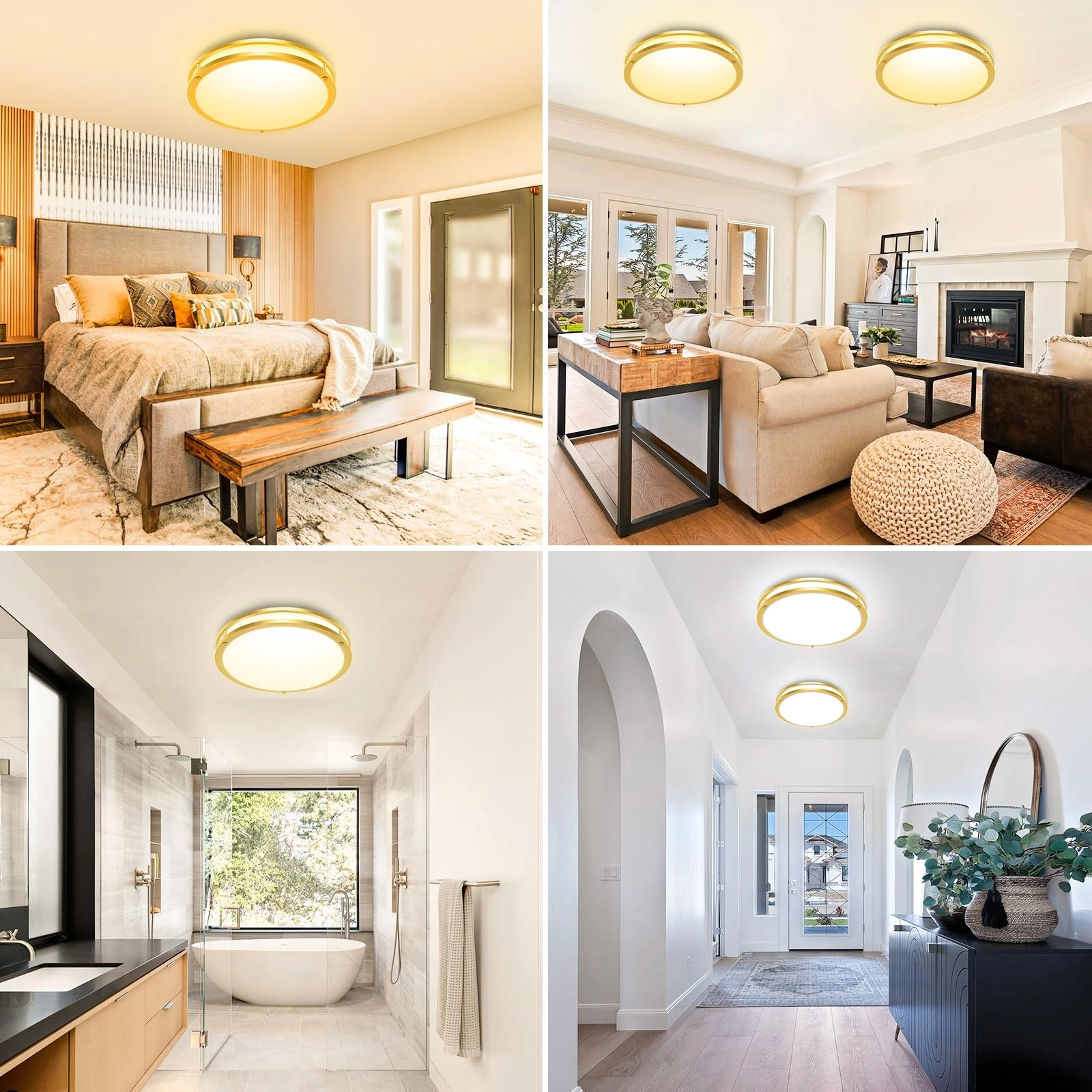 Flush Mount Ceiling Light - 5CCT Dimmable Pack