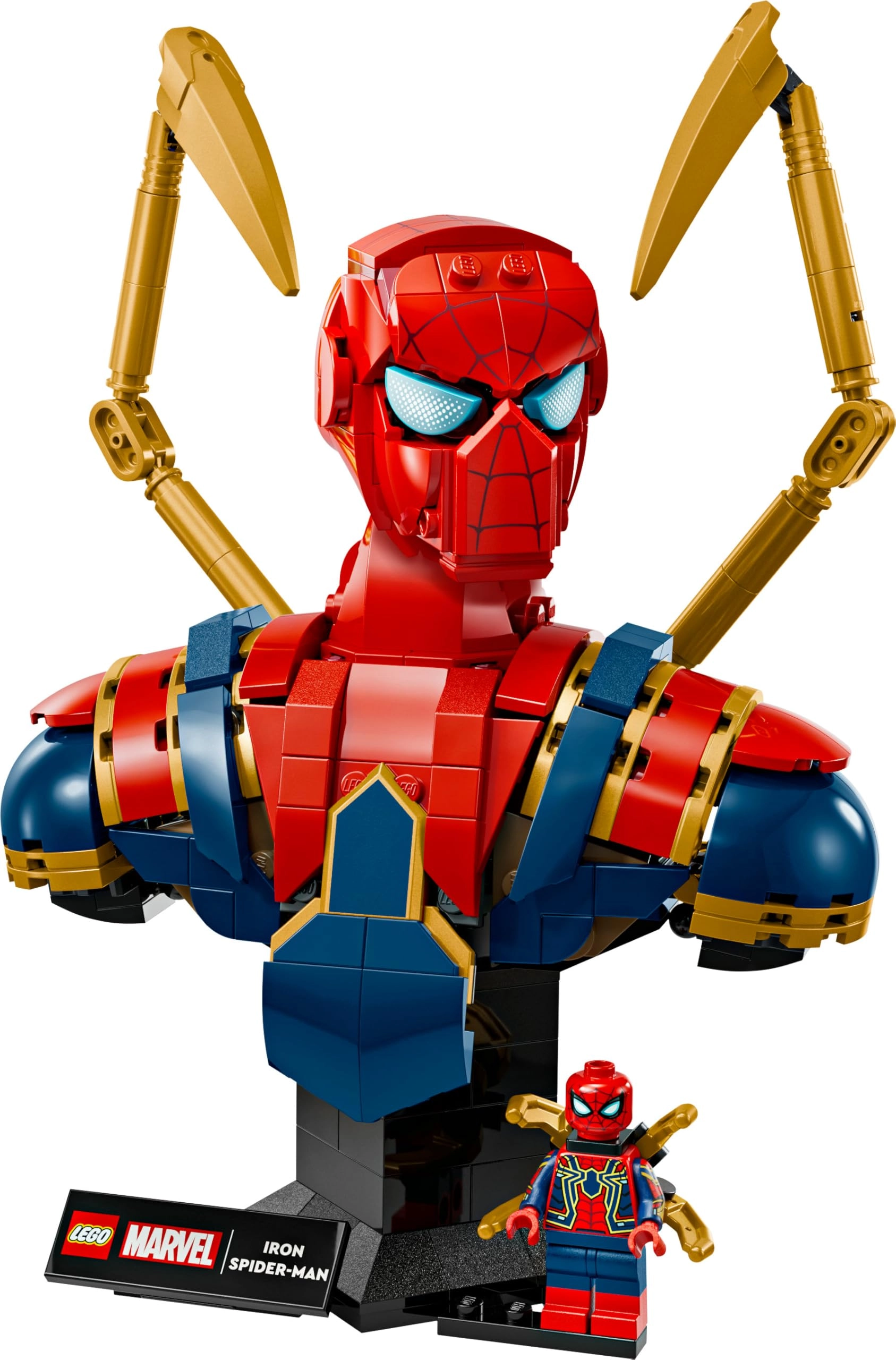Marvel Iron Spider-Man Bust (76326) - Display Model includes Minifigure