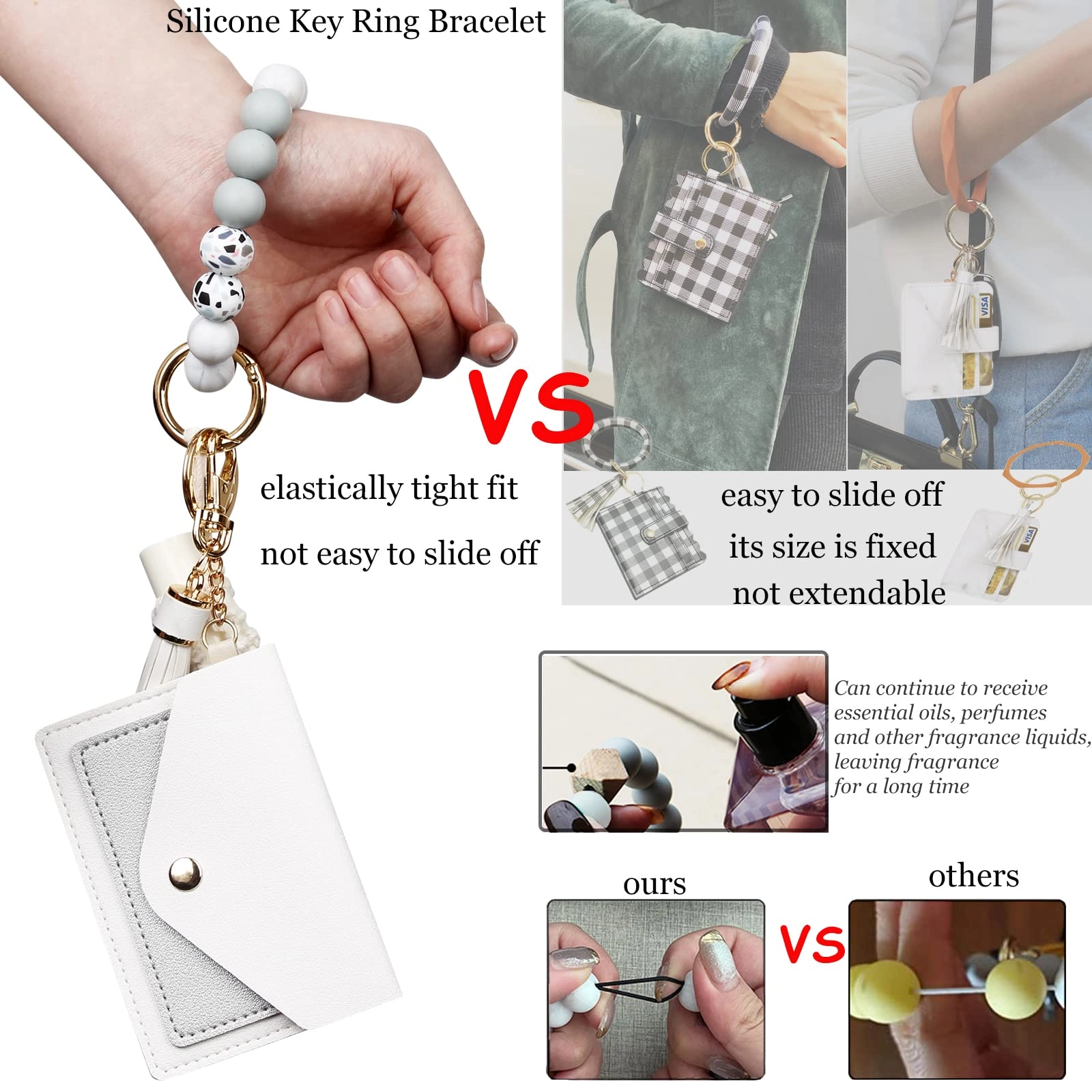 Silicone Key Ring Bracelet - Car