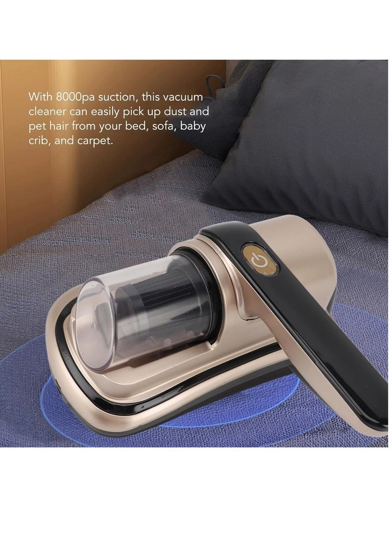 Compact Mattress Vacuum Cleaner - 100W 8000Pa UV Light