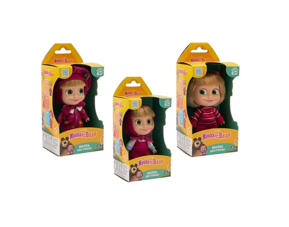 Masha Best Friend Doll - 12 cm Pink Ages 3+