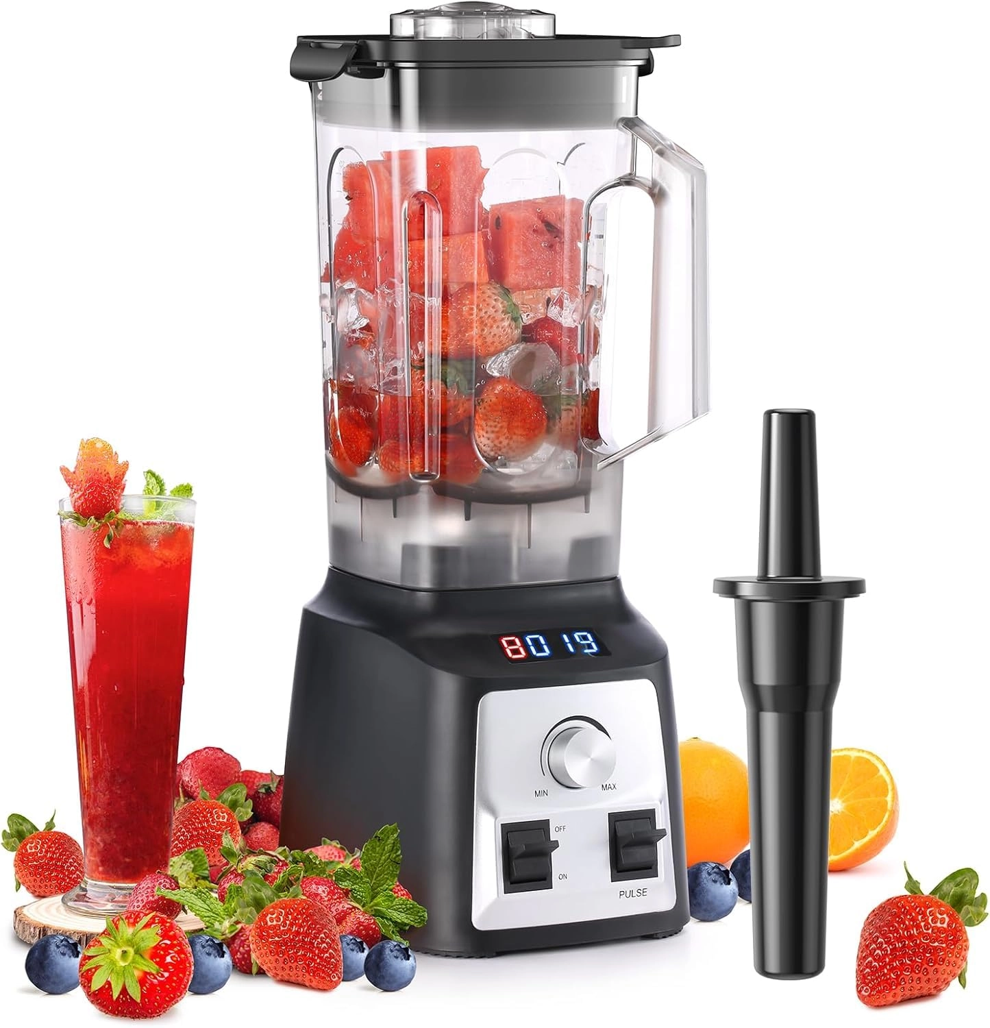 Enfmay Blender Smoothie Maker - BPA-free Tritan container 8 sharp blades