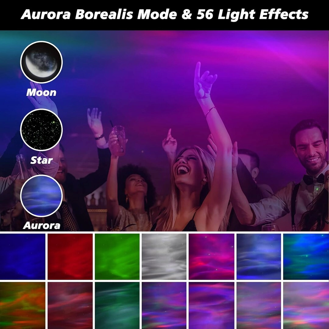 Galaxy Projector - 56 Light Effects 5 White Noises