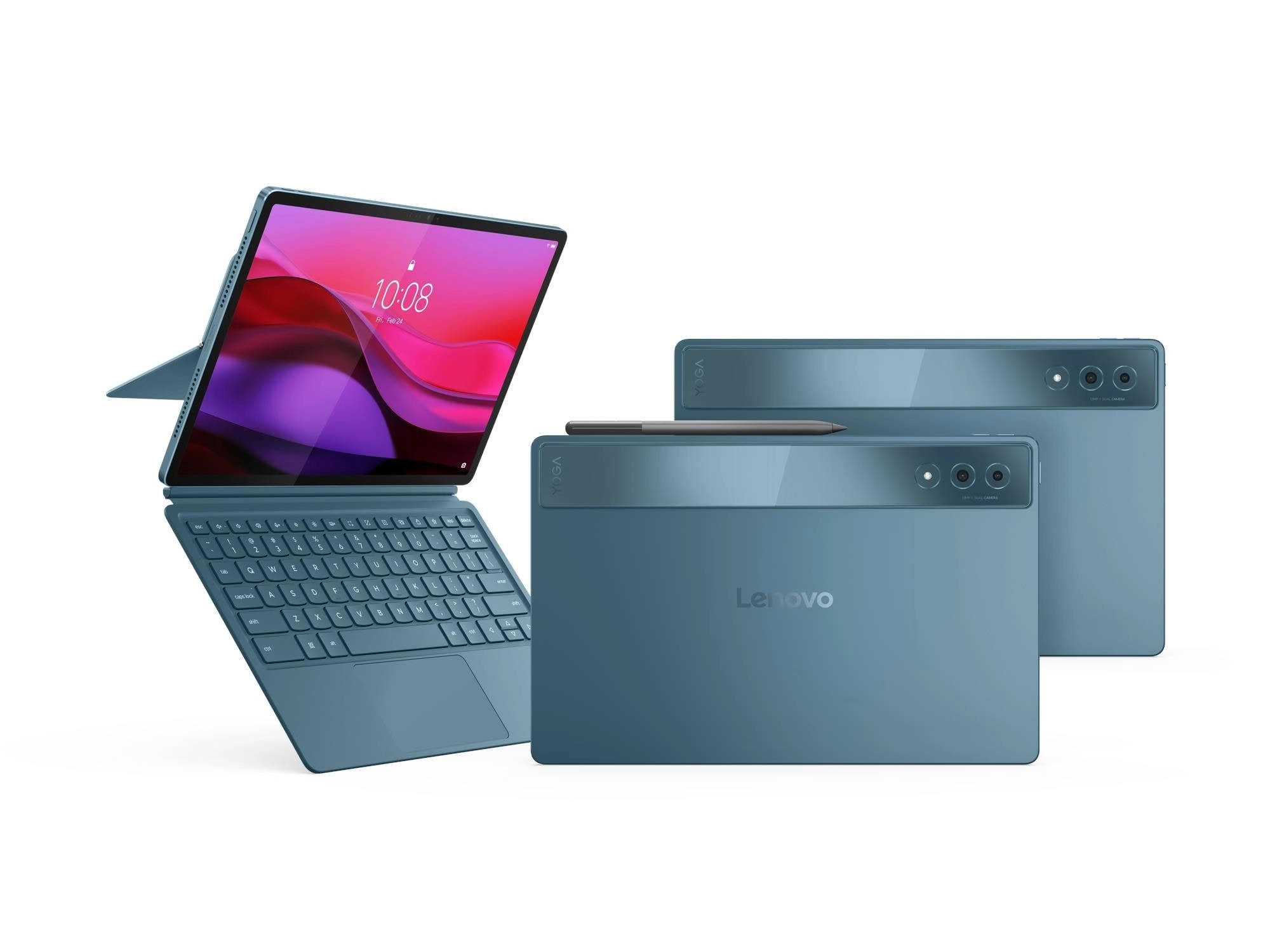 Yoga Tab Plus - 256GB 12.7" + 2-in-1 Keyboard Pack + Tab Pen Pro + LT310 Yoga True Wireless Earbuds