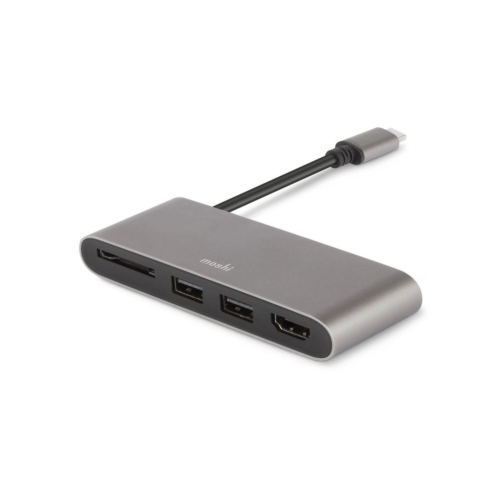 Moshi USB-C To Multiport Adapter - Titanium Gray