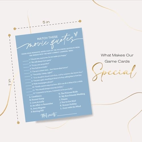 Bridal Shower Games Cards - 26 Adult